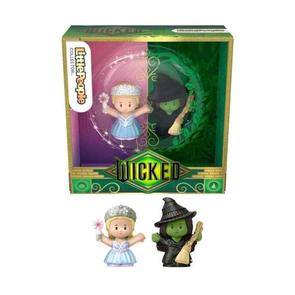 NIB Wicked For Good Little People Collector Glinda Elphaba Set Mattel - Picture 10 of 11